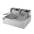 12L single tank dual baskets electric fryer